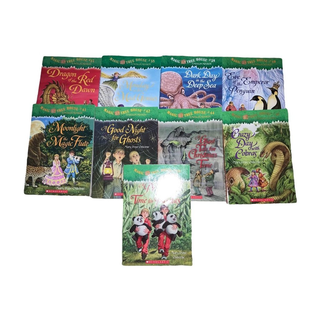 Merlin Mission Magic Tree House Books- lot of 9